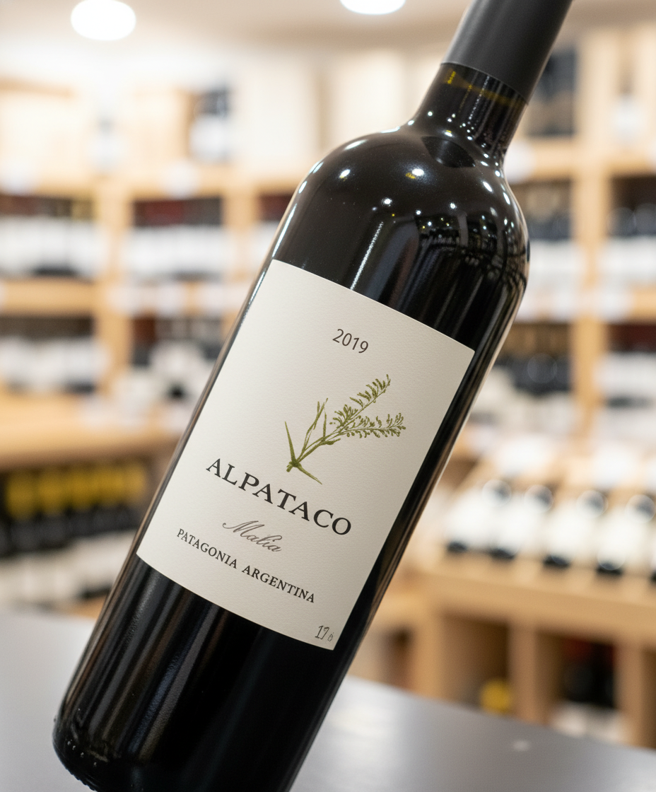 Familia Schroeder Alpataco Malbec 2023 red wine from Argentina – wine bottle image