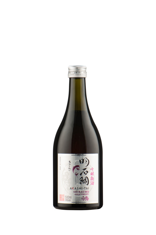 Akashi- Tai Plum Sake Shiraume Ginjo Umeshu 50cl Japanese liqueur bottle image