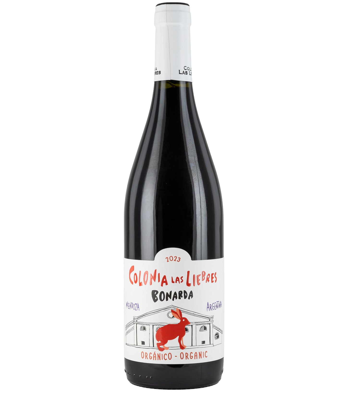 Colonia Las Liebres Bonarda Clasica 2024 organic red wine Argentina – wine bottle image