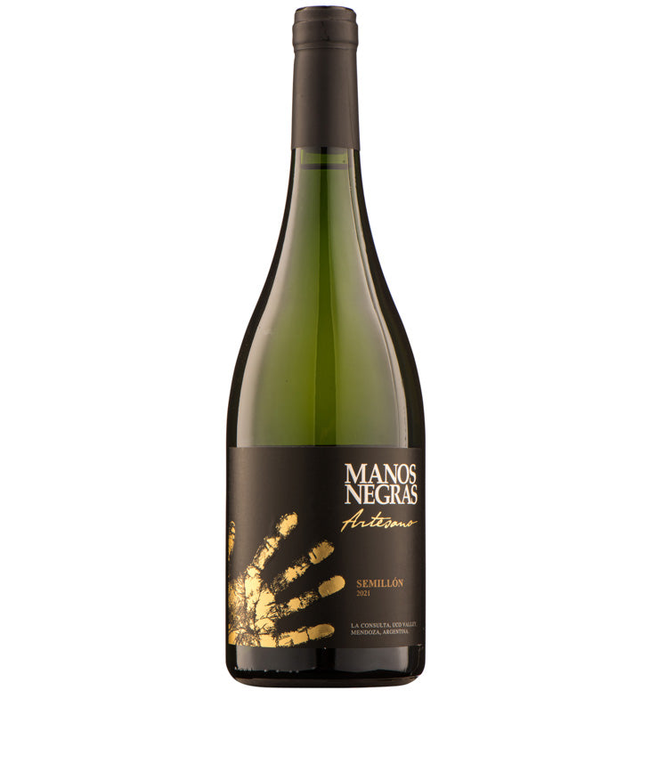Manos Negras Artesano Semillon 2021 Argentine white wine bottle image
