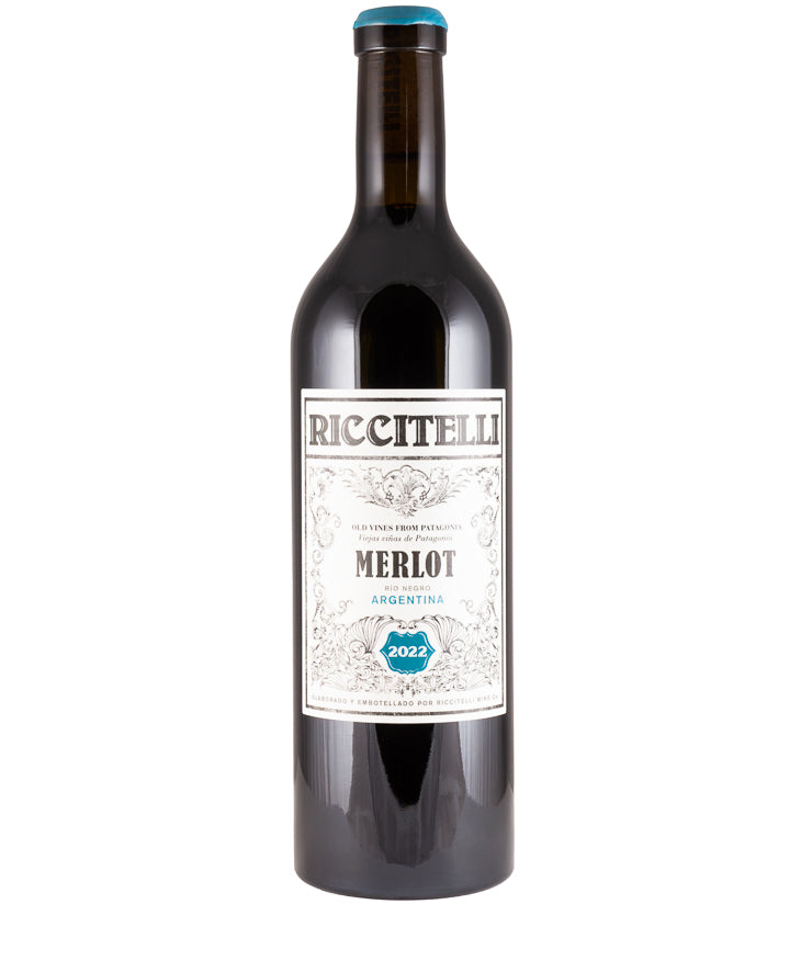 Matias Riccitelli Old Vine Patagonia Merlot 2022 red wine from Argentina – wine bottle image