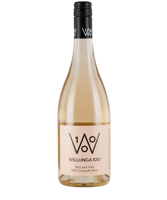 Willunga 100 Grenache Rose 2024 Australian rosé wine bottle image