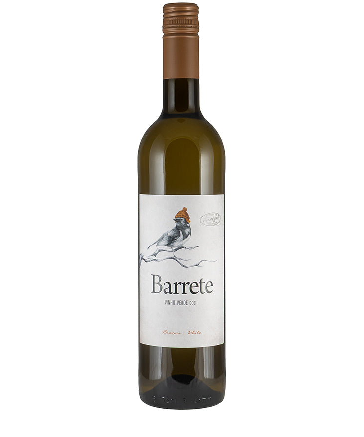 Barrete Vinho Verde AB Valley 2024 bottle with robin label, a white fine wine from Portugal’s Minho region