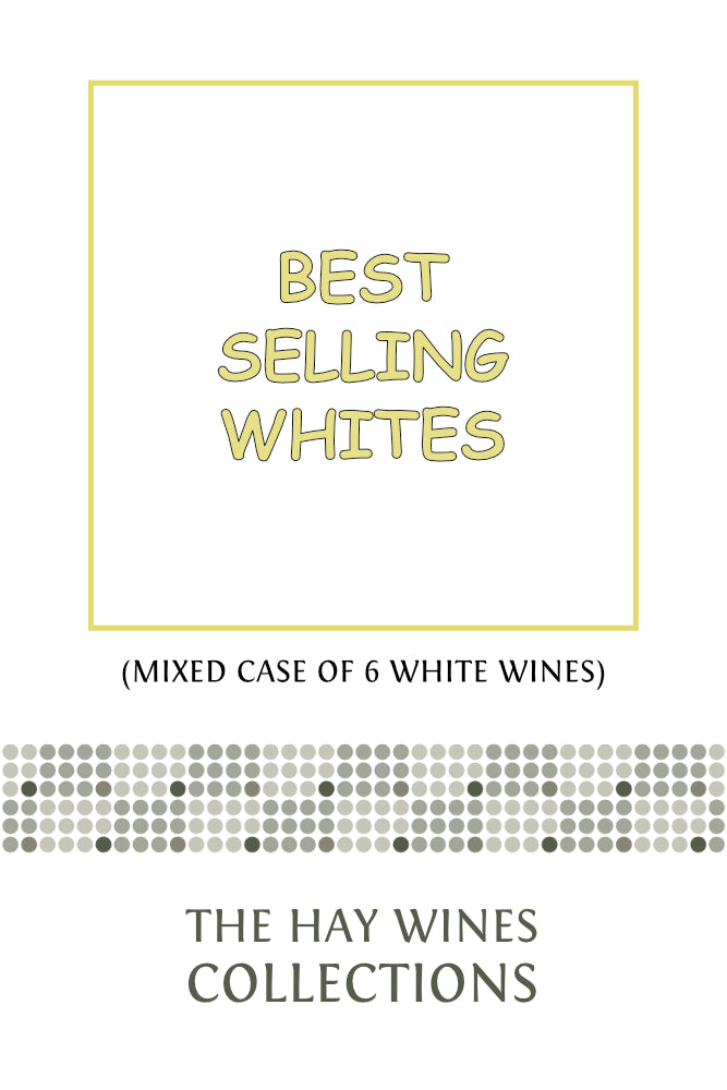 Best Selling Whites white wine collection by Hay Wines featuring a mixed case of six fine wines