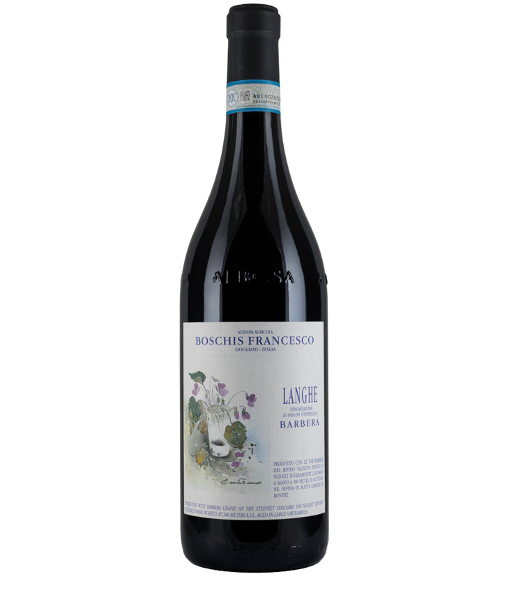 Boschis Langhe Barbera 2023 Italian red wine bottle