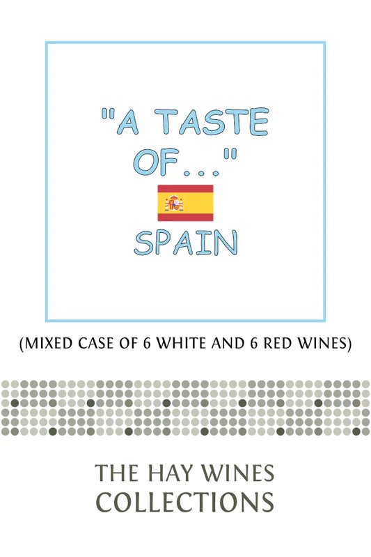 A Taste Of... Spain" mixed case of 12 fine wines from Hay Wines Collections including organic options