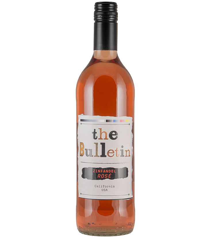 The Bulletin Zinfandel Rose California USA rosé wine bottle image