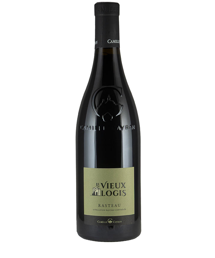 Bottle of Camille Cayran Le Vieux Logis Rasteau 2022 fine red wine from Rhône France