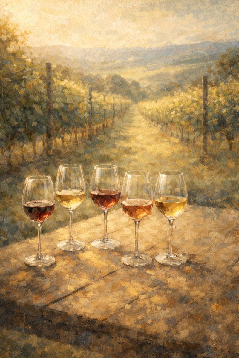 30.01.2026: "Wines with a Sense of Place" Wine Tasting featuring red, rosé, and white wines – wine bottle image