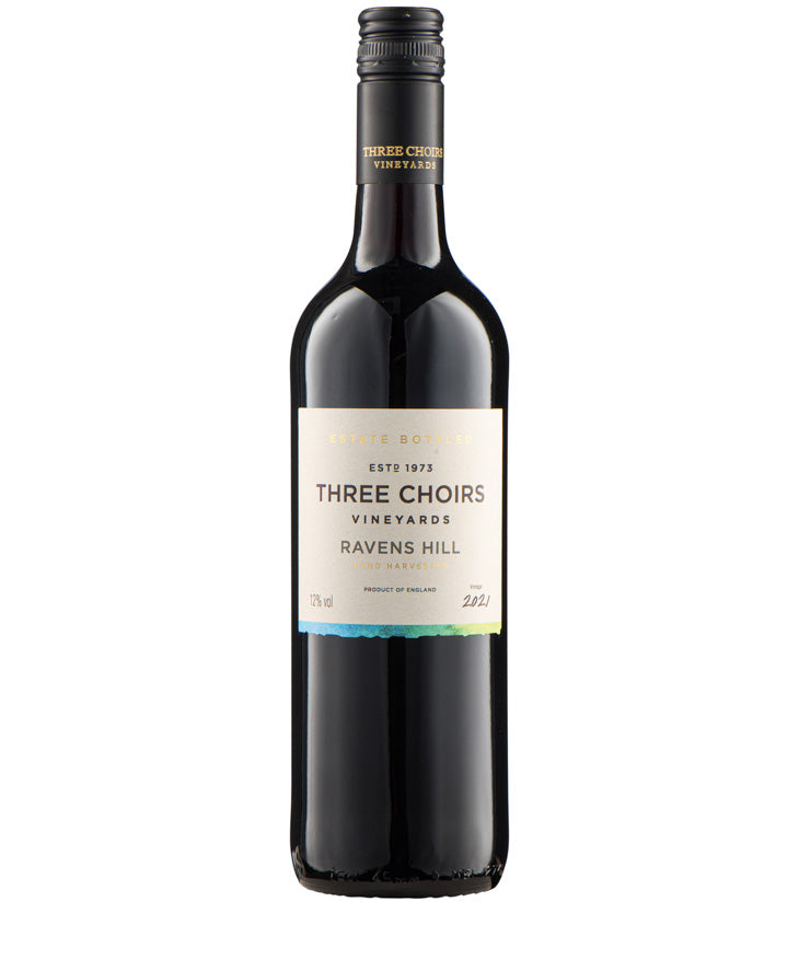 Three Choirs Ravens Hill 2023 English red wine bottle image