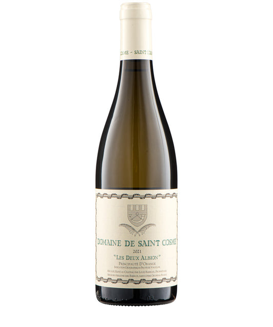 Domaine de Saint Cosme Les Deux Albion Blanc 2023 white French Rhone wine bottle image