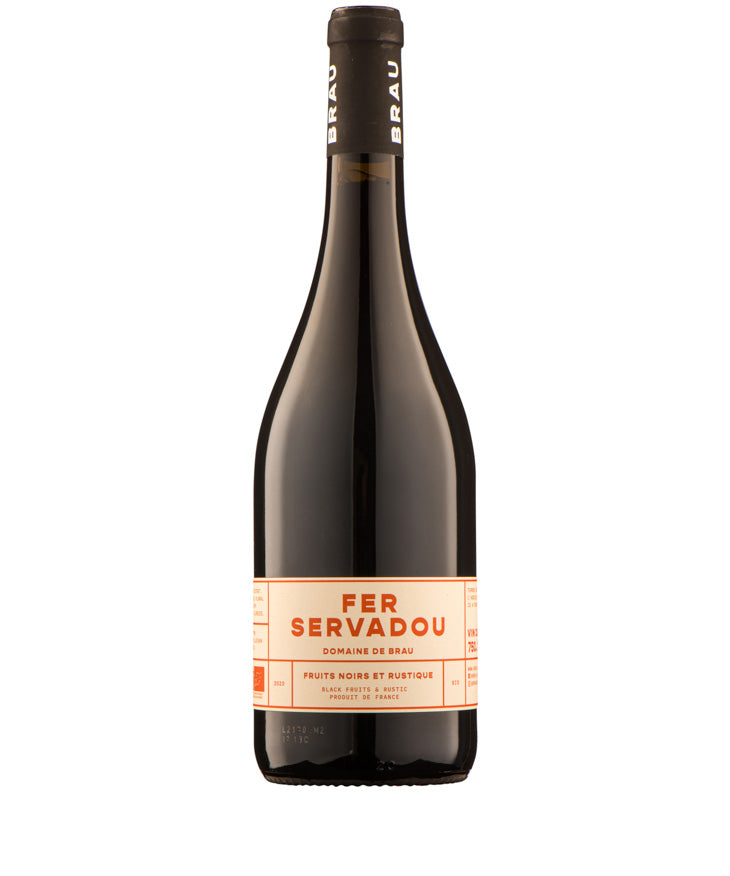 Domaine de Brau Fer Servadou 2020 red French wine from Languedoc – wine bottle image