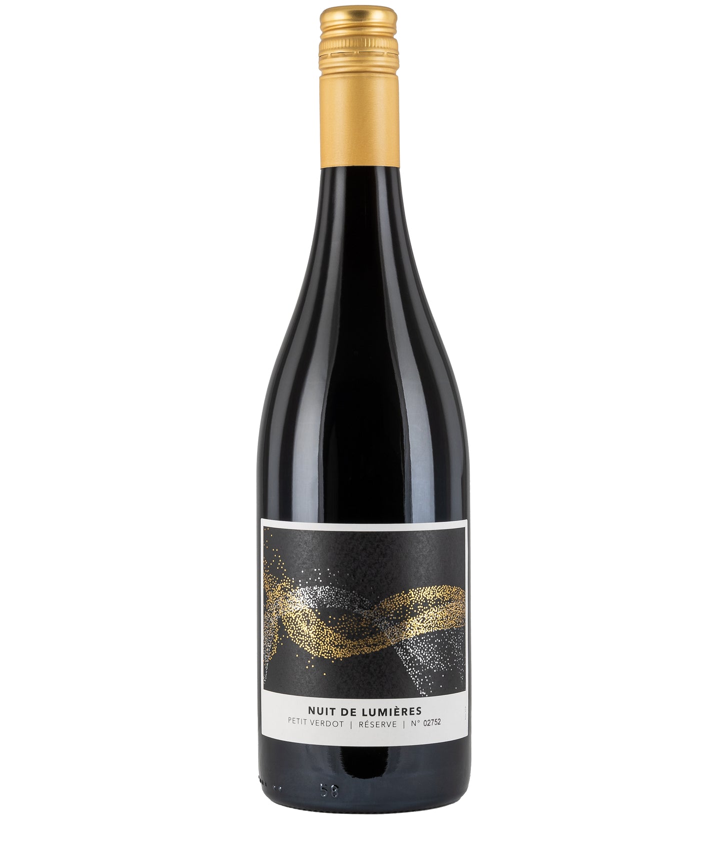 Nuits de Lumieres Petit Verdot 2023 red French wine from Languedoc – wine bottle image