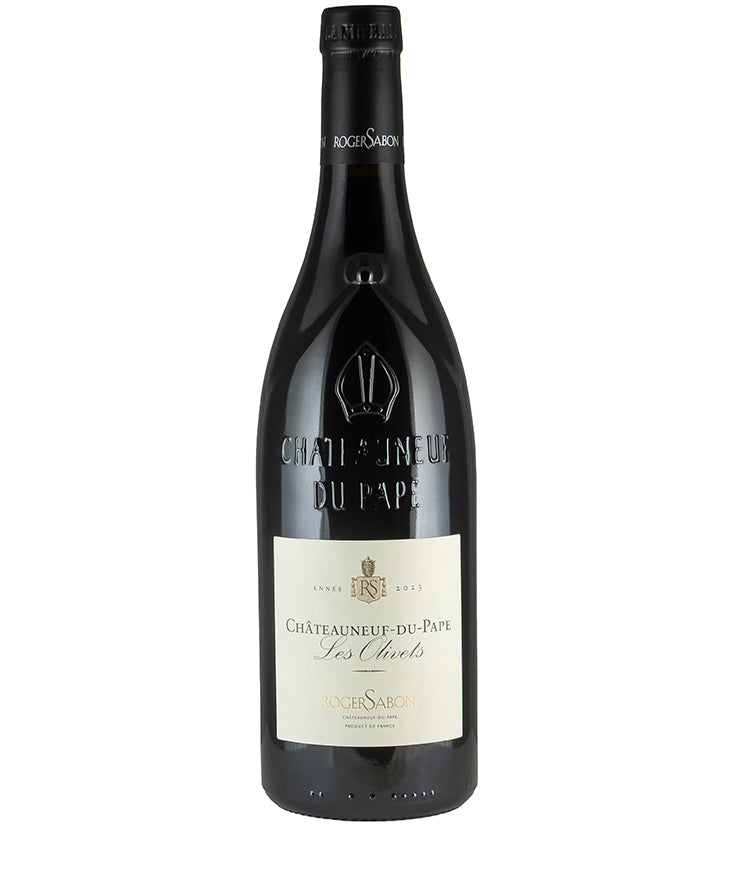 Domaine Roger Sabon Chateauneuf du Pape Cuvee Les Olivets 2023 fine wine bottle image isolated white background
