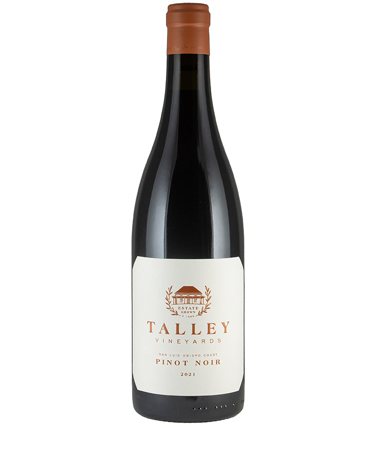 Talley Vineyards Estate Pinot Noir 2021 bottle of fine California red wine from San Luis Obispo Coast