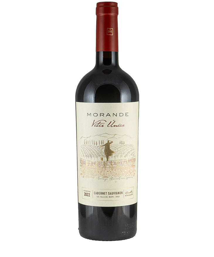 Morande Vitis Unica Cabernet Sauvignon 2022 red Chile wine from Maipo Valley – wine bottle image