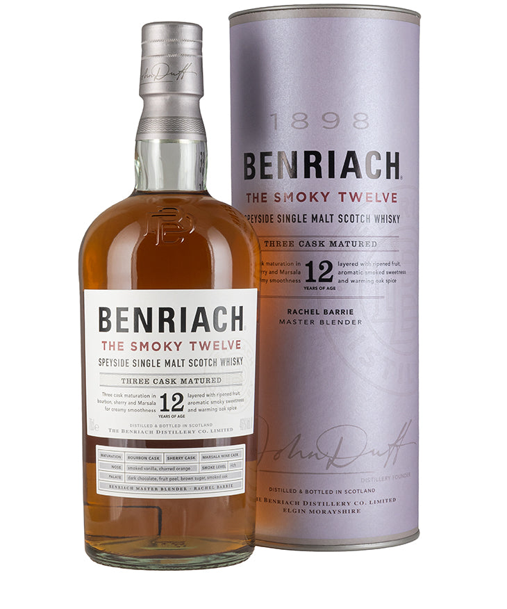 Benriach The Smoky 12 Year Old 70cl Speyside Scotch whisky – spirit bottle image