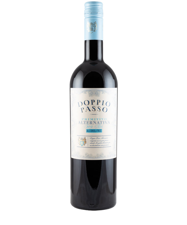 Doppio Passo Primitivo Alternativa Alcohol Free Italian red wine from Puglia – wine bottle image