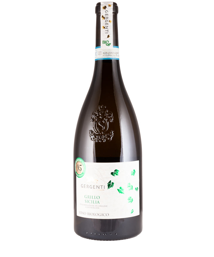 Gergenti Organic Grillo 2024 white Sicilian Italian wine – wine bottle image