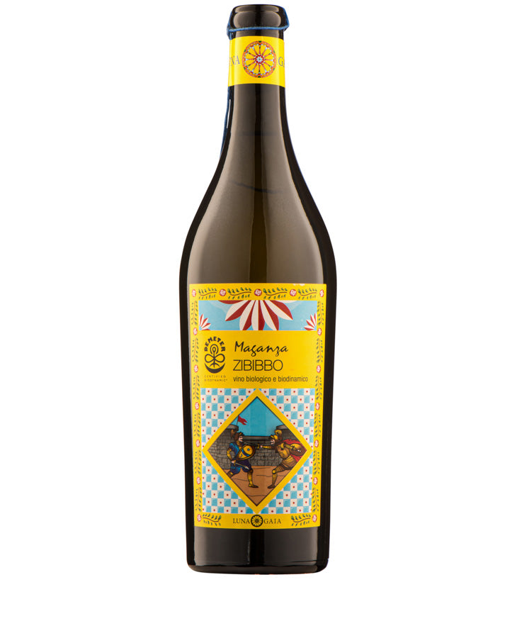 Luna Gaia Zibbibo Maganza 2024 white Italian wine from Sicily – wine bottle image