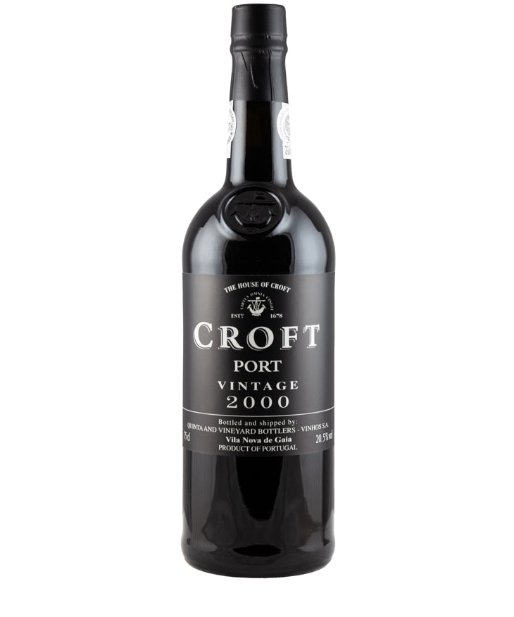 Croft Vintage Port 2000 Portuguese red wine vintage – wine bottle image