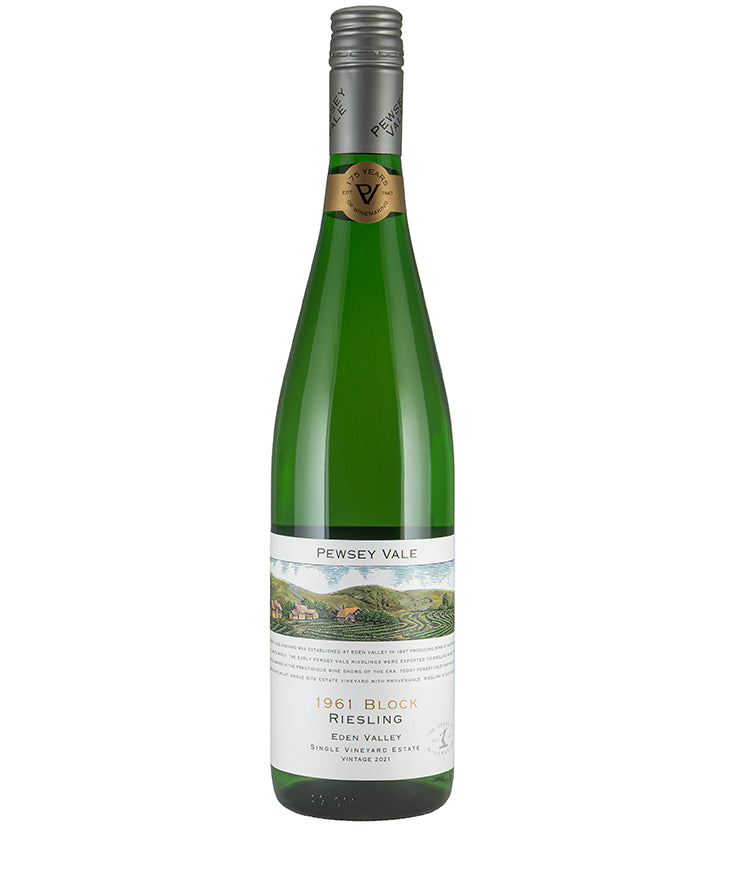 Pewsey Vale 1961 Block Eden Valley Estate Riesling 2021 fine white wine from Australia's Eden Valley vintage 2021