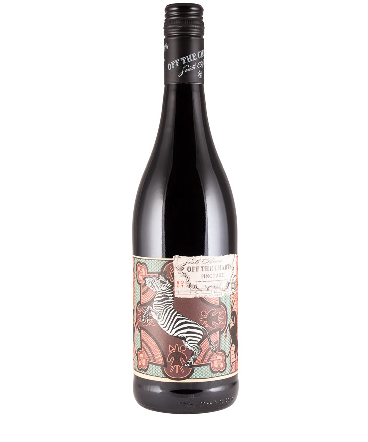 Bruce Jack 'Off the Charts' Pinotage 2023 South African red wine – wine bottle image