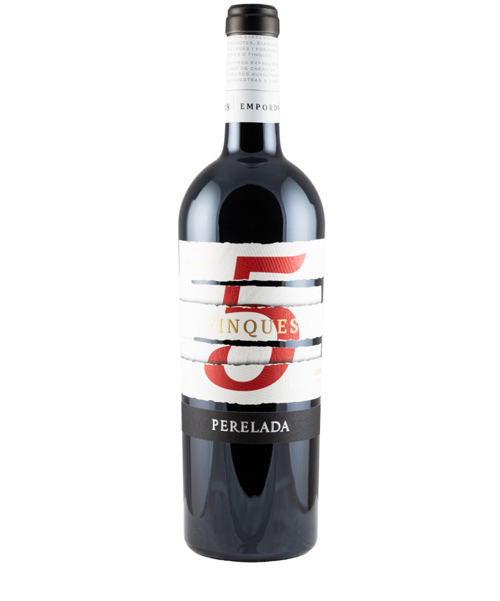 Perelada 5 Finques Reserva 2020 red Spanish wine from DO Empordà – wine bottle image