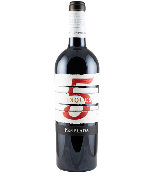 Perelada 5 Finques Reserva 2020 red Spanish wine from DO Empordà – wine bottle image