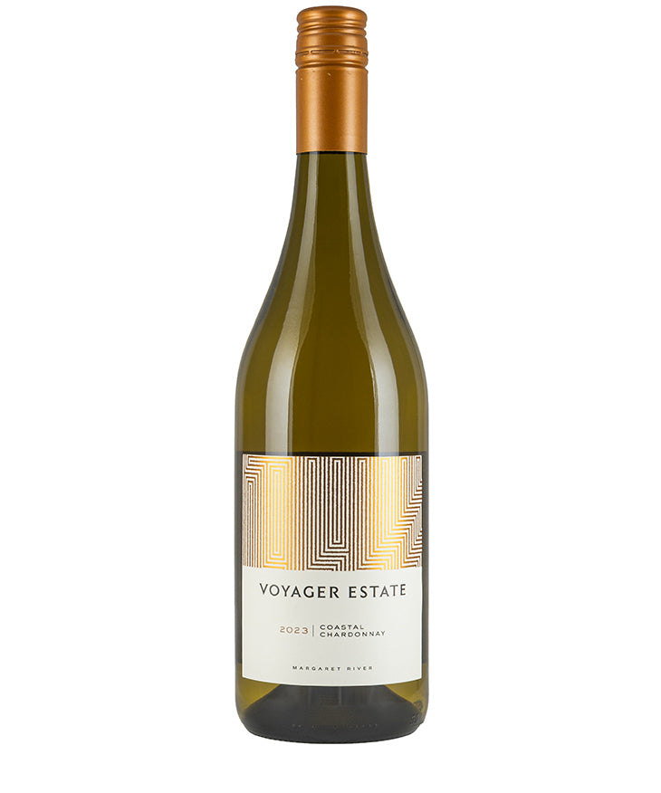 Bottle of Voyager Estate Coastal Chardonnay 2023 organic white wine from Margaret River Australia