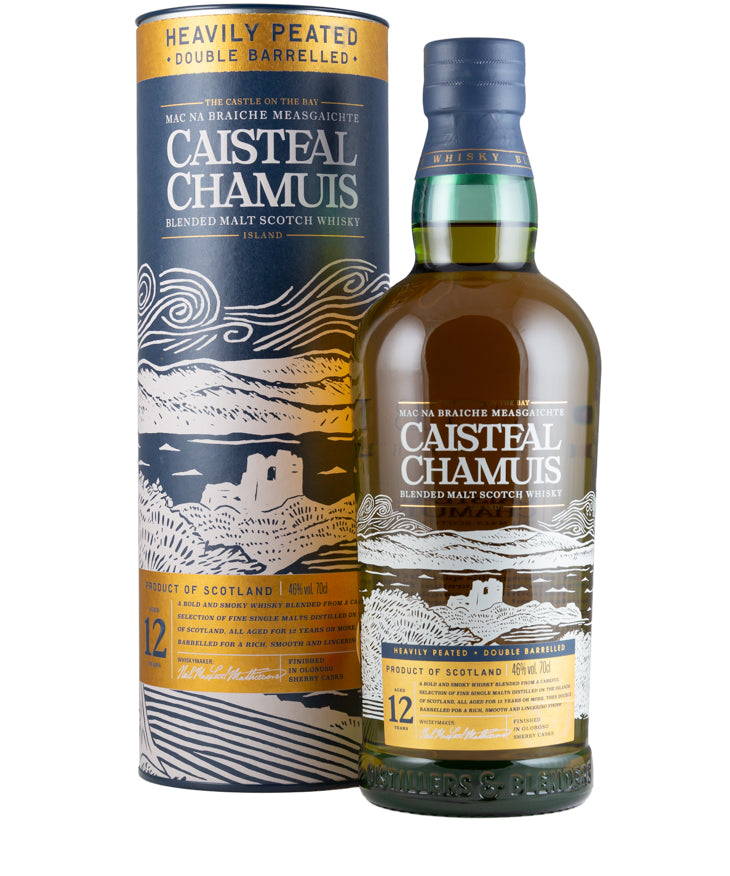 Caisteal Chamuis 12 Year Old Blended Malt Whisky from Scotland – spirit bottle image