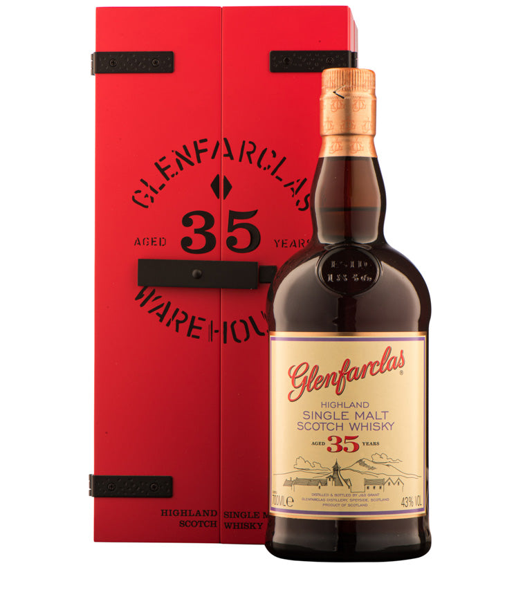 Glenfarclas 35 Year Old Single Malt Whisky Highland Scotch whisky 35 years – spirit bottle image
