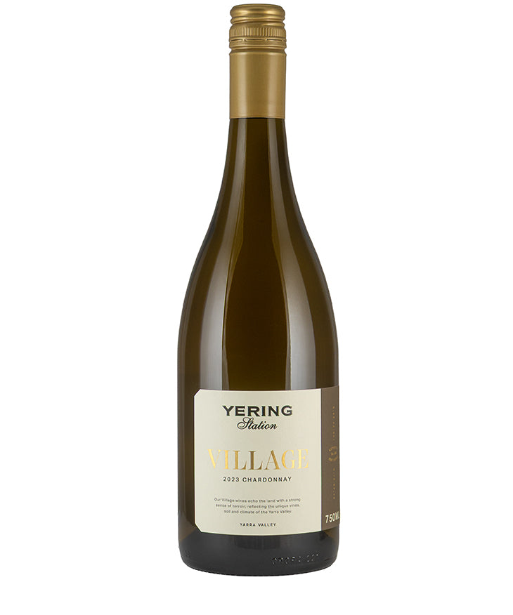Yering Station Village Chardonnay 2023 bottle showcasing cool-climate fine wine with citrus and white peach notes