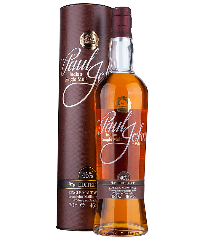 Paul John Edited Edited Indian Single Malt Whisky from Goa India – spirit bottle image