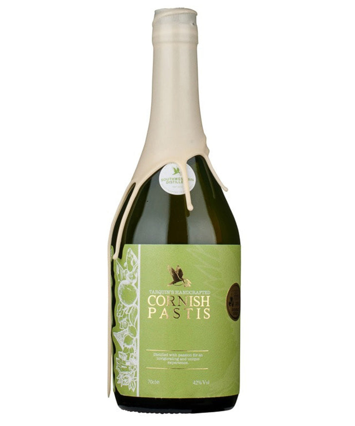 Tarquins Cornish Pastis – aromatised spirit from Cornwall, England – spirit bottle image