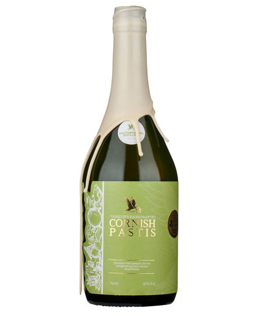 Tarquins Cornish Pastis – aromatised spirit from Cornwall, England – spirit bottle image