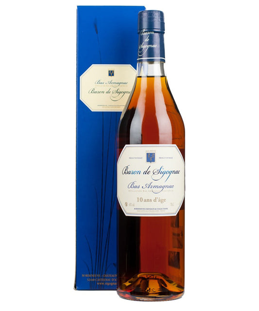 Baron de Sigognac 10 Year Old Armagnac French brandy spirit bottle image