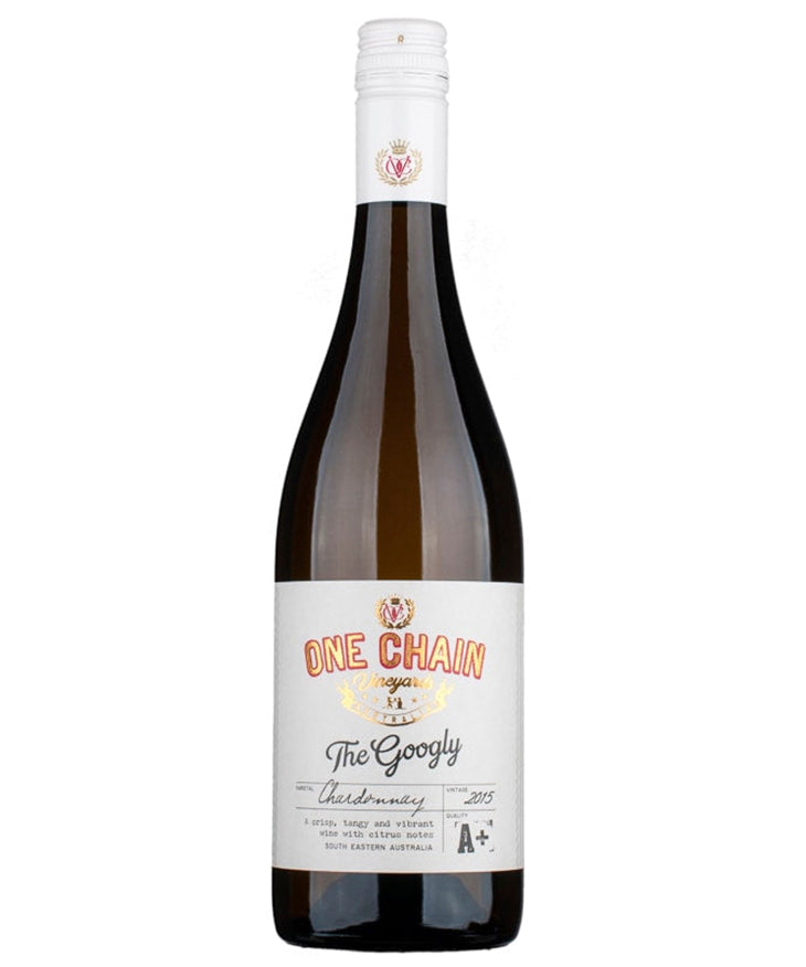 One Chain The Googly Chardonnay 2024 Australian white wine bottle image