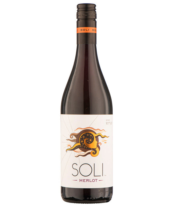 Soli Merlot Thracian Valley 2022 red Bulgarian wine bottle image