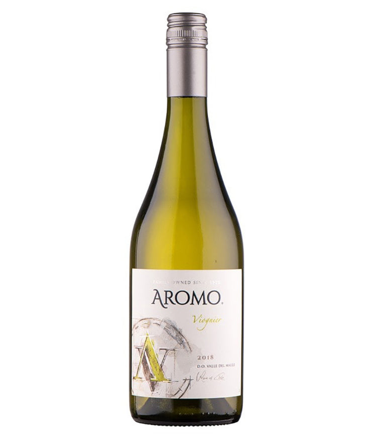 Aromo Viognier 2023 Chile white wine bottle image