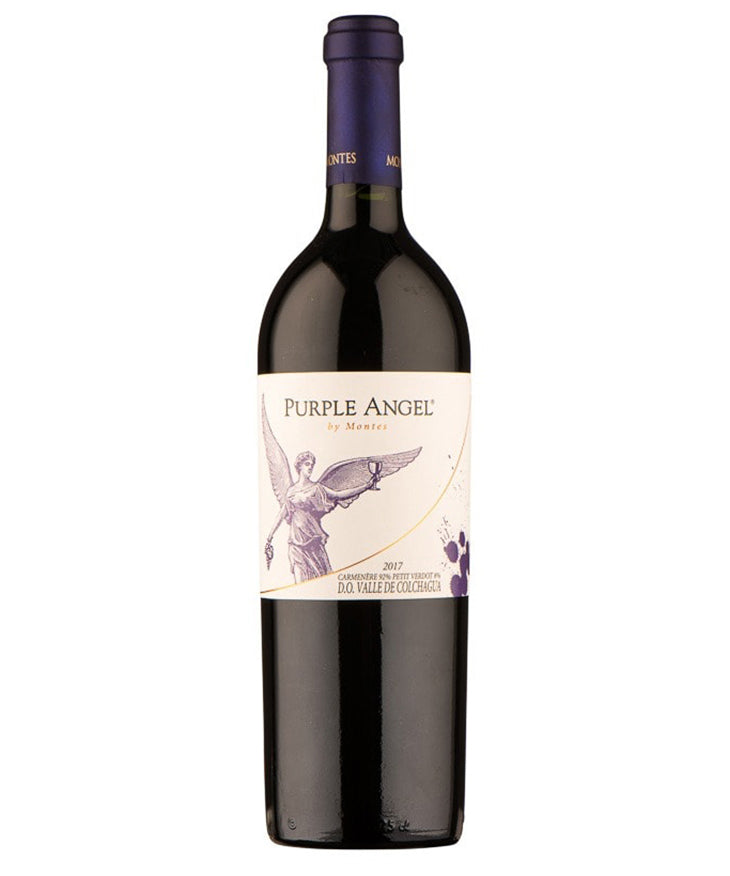 Montes Purple Angel 2021 red Chilean wine from Colchagua Valley – wine bottle image