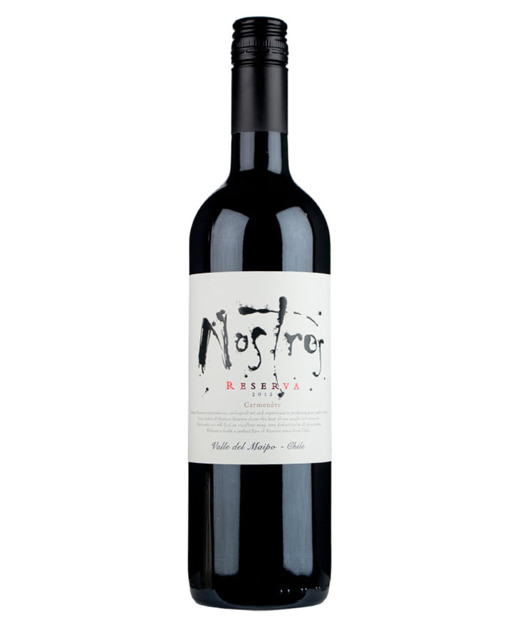 Nostros Reserva Carmenere 2024 red Chilean wine from Maipo Valley – wine bottle image