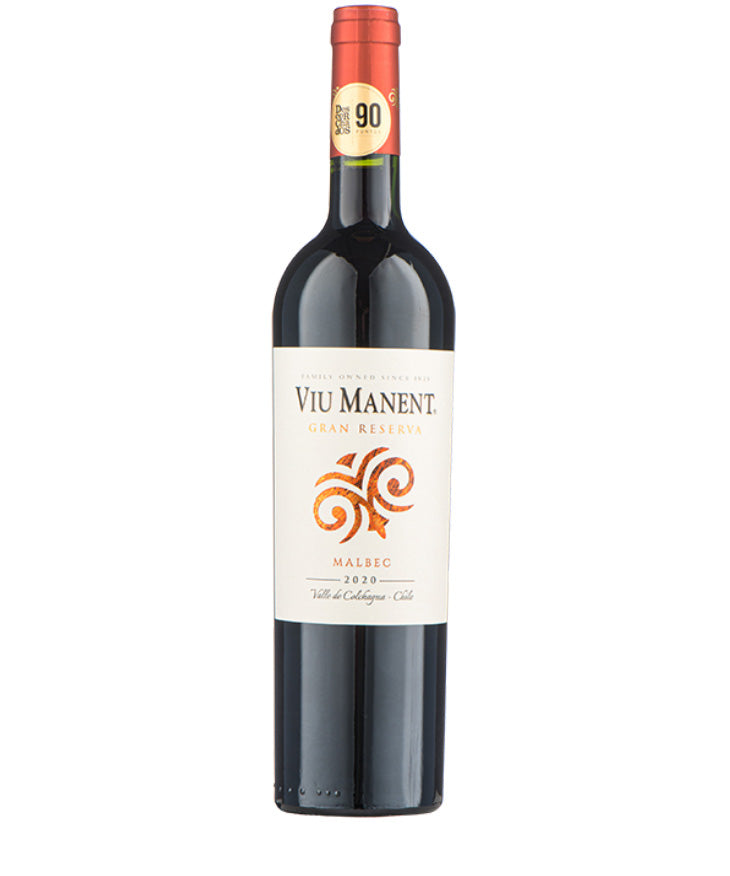 Viu Manent Gran Reserva Malbec 2022 red Chilean wine vintage – wine bottle image