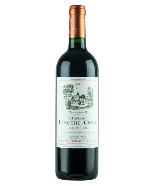 Chateau Lamothe-Cissac Haut Medoc Cru Bourgeois 2018 red French wine – wine bottle image