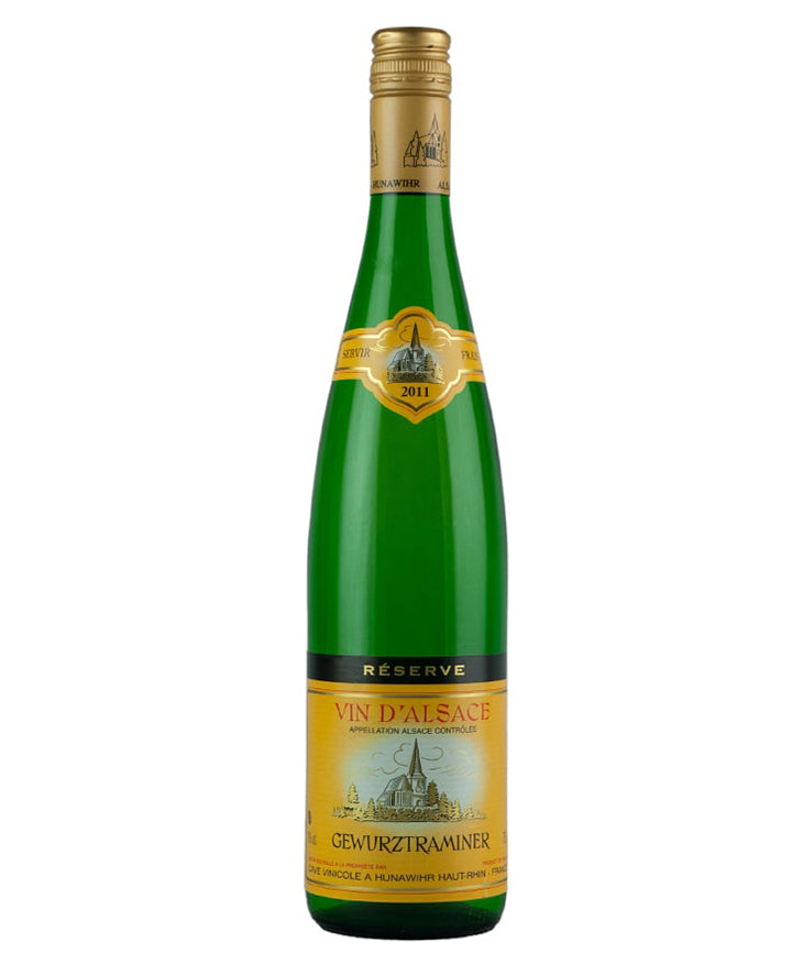 Cave de Hunawihr Gewurztraminer Reserve 2021 white French Alsace wine bottle image