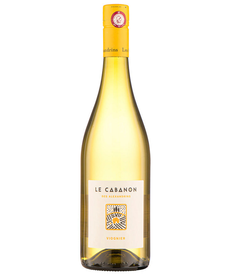 Maison Les Alexandrins Le Cabanon Viognier 2024 white French wine from Rhône – wine bottle image