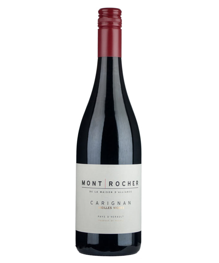 Mont Rocher Vielles Vignes Carignan 2023 red French wine from Pays d’Herault – wine bottle image