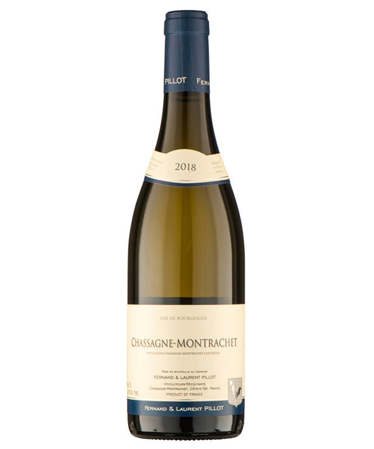Domaine Pillot Chassagne-Montrachet Blanc 2022 white French Burgundy wine bottle image