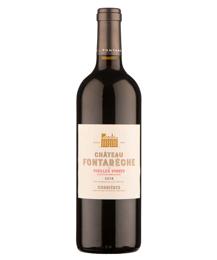 Chateau Fontareche Vielles Vignes Corbieres Rouge 2023 French red wine bottle image