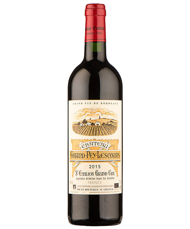 Chateau Grand Pey Lescours Grand Cru Saint-Emilion 2016 red French wine – wine bottle image